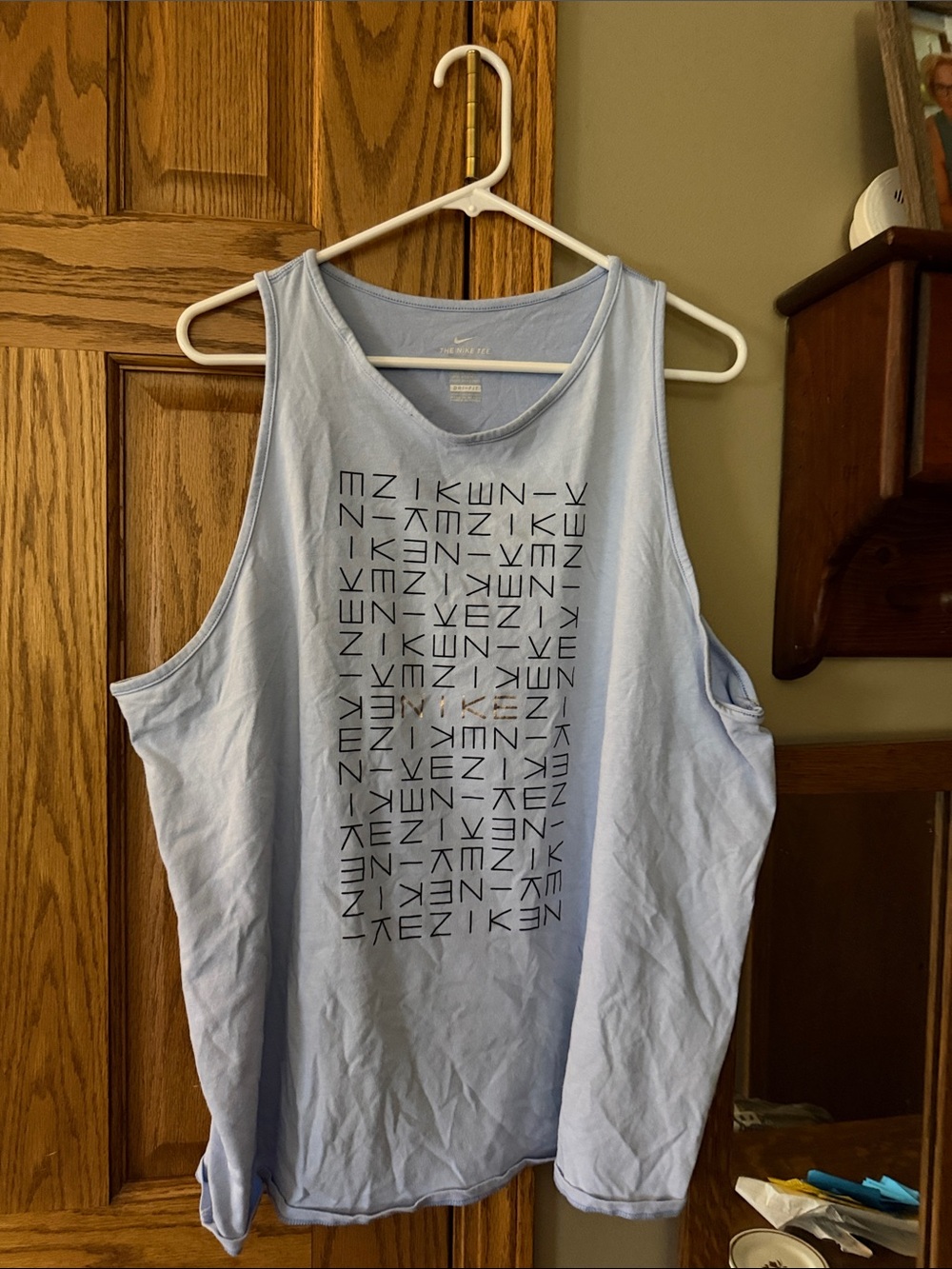 Nike Light Blue Graphic Women's Tank Top